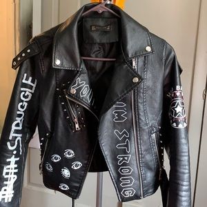 Leather jacket size small